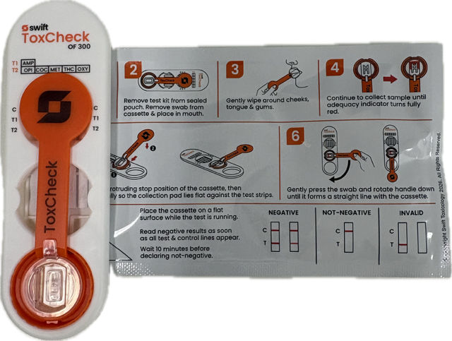 ToxCheck OF300  6D Verified Saliva Drug Test
